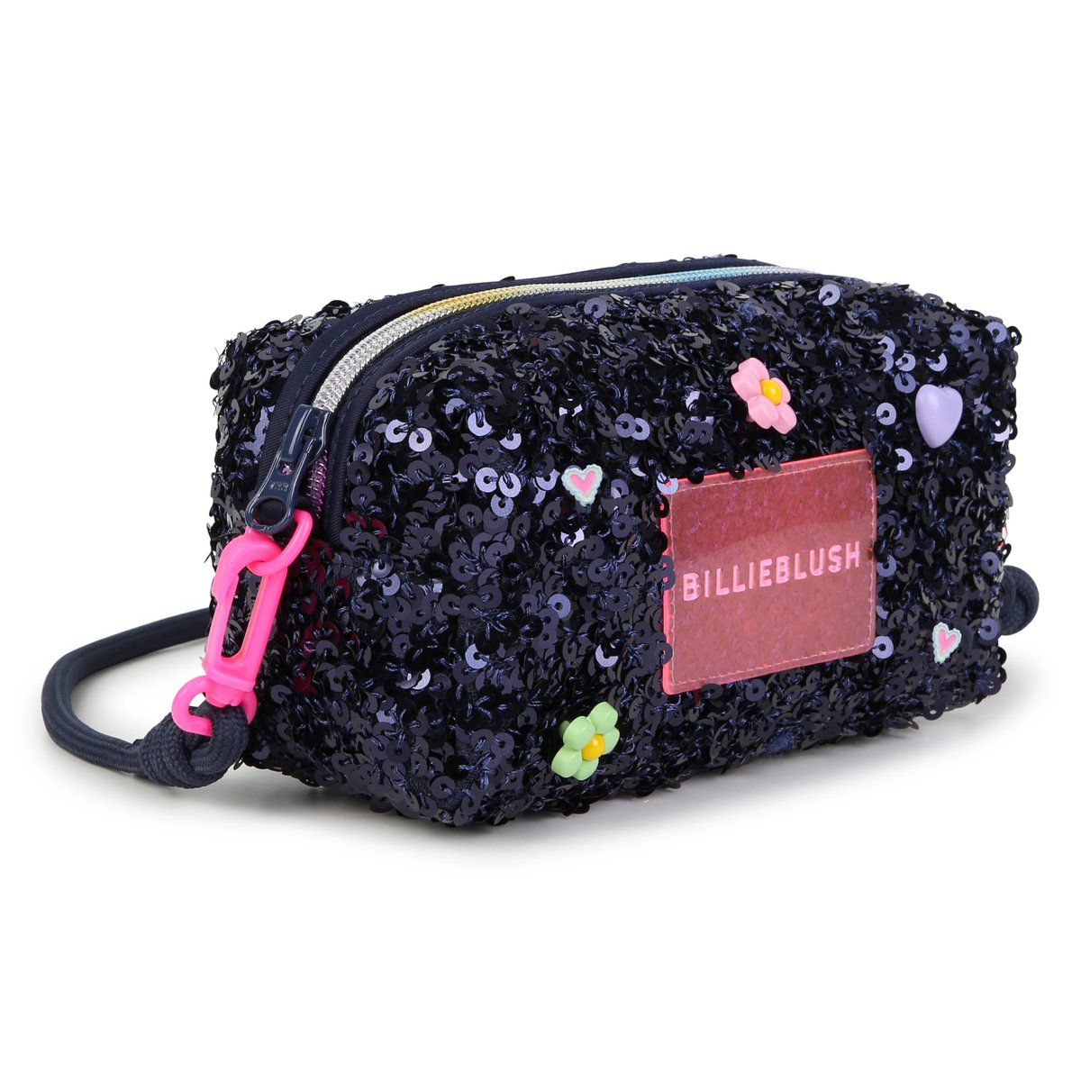 Trousse à sequins indigo blue, BILLIEBLUSH