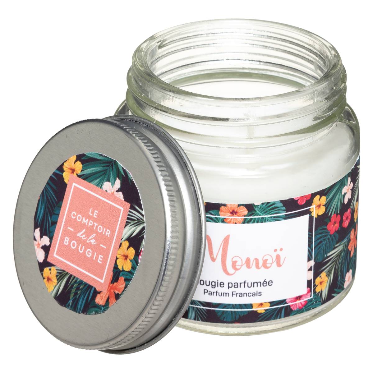 Bougie parfumée monoi MONI multicolore, ATMOSPHERA