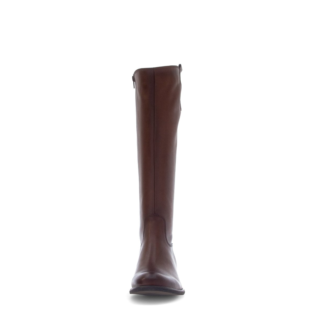 Bottes en cuir lisse à talon décroché cognac, GABOR