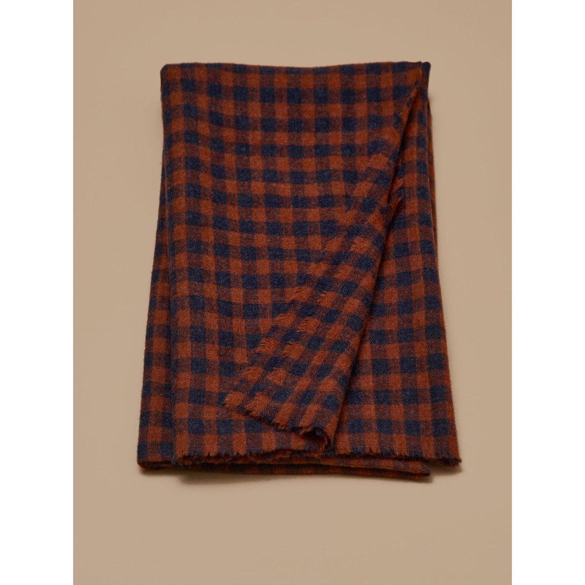 Foulard étamine carreaux vichy rouille, CYRILLUS