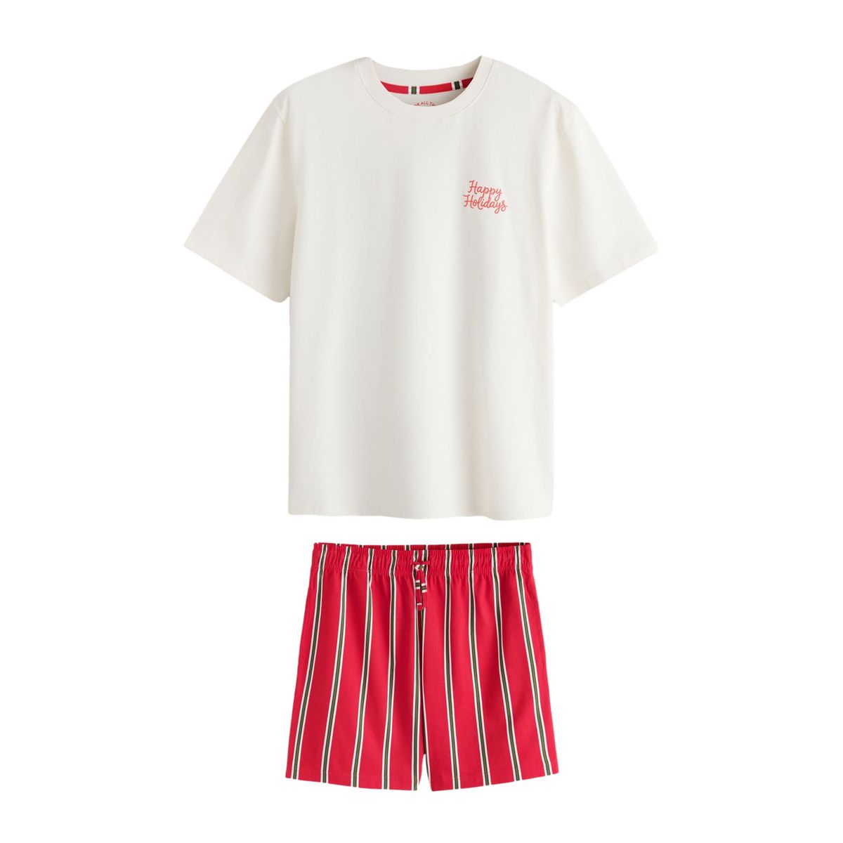 Pyjama à rayures collection famille noël rouge/blanc, NEXT