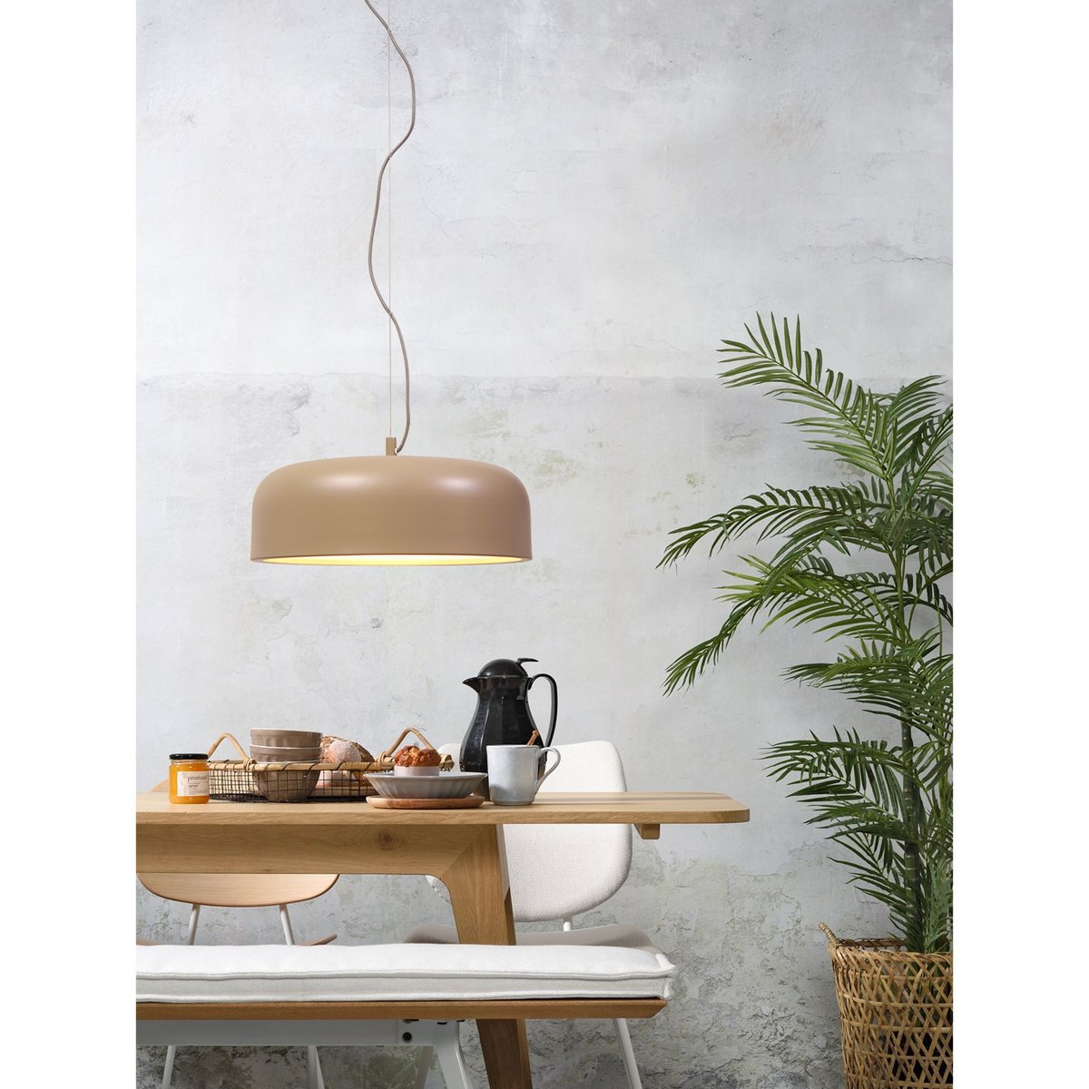 Lampe Suspendue Métal MARSEILLE sable, IT'S ABOUT ROMI