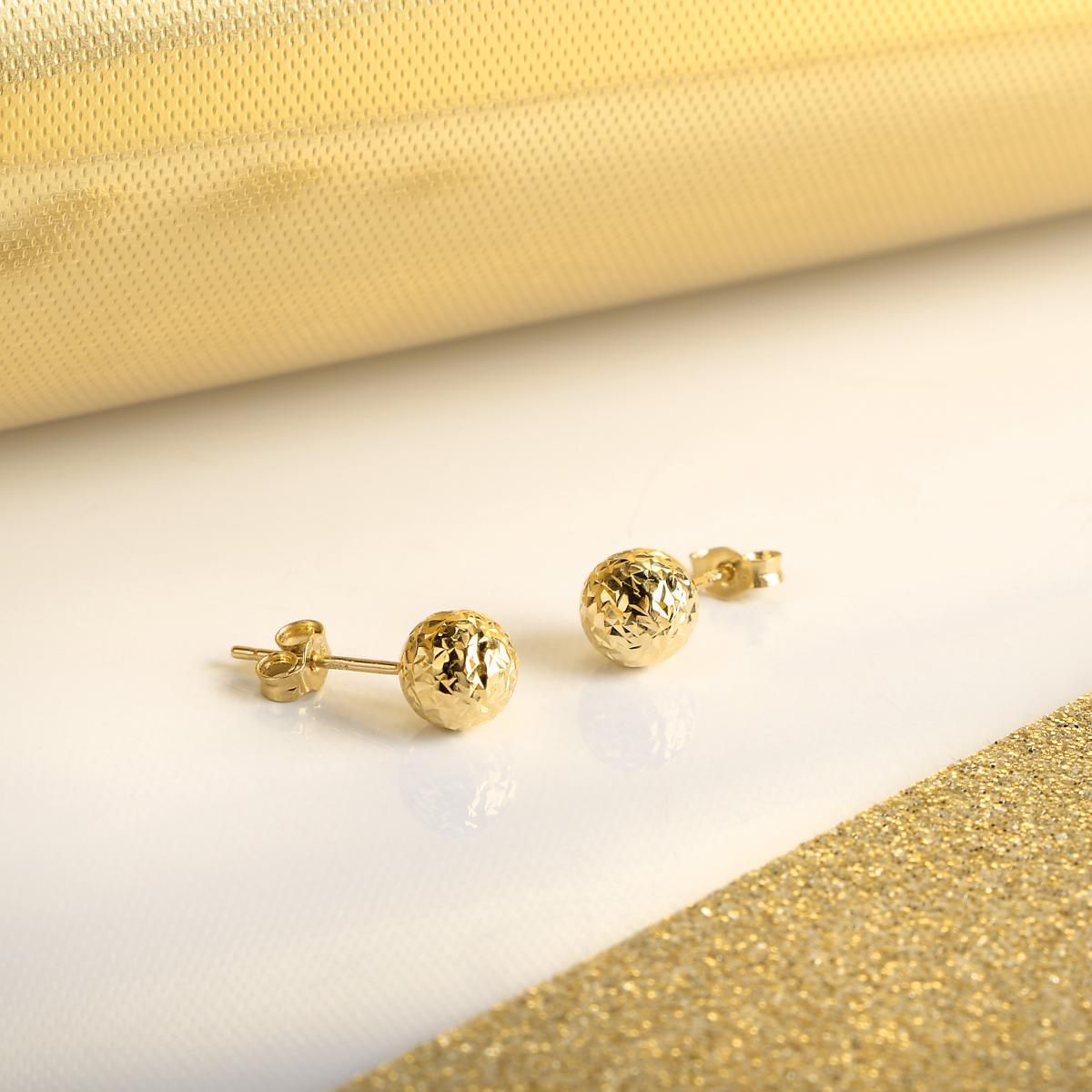 Boucles d'oreilles en or jaune 750 CLASSIC or jaune, BLUESPIRIT
