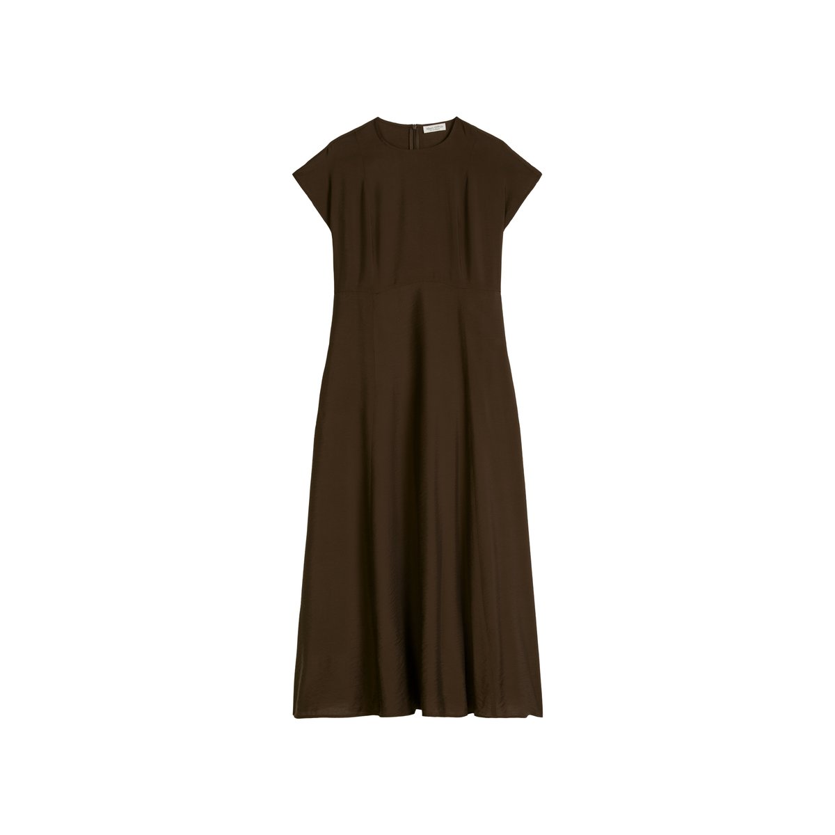 Robe crinkle regular en mélange de viscose gris foncé, MARC O'POLO