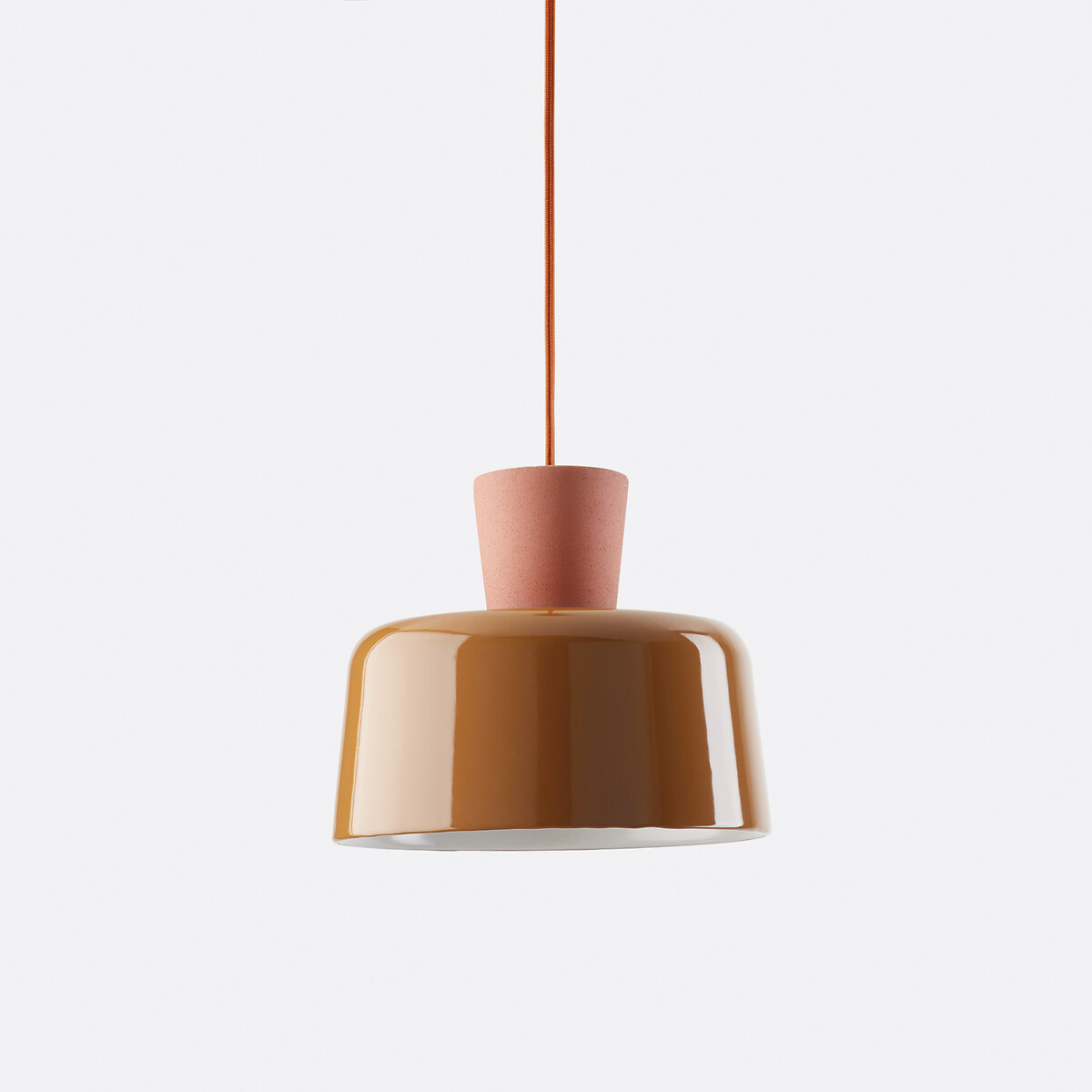 Lámpara colgante de cerámica de colores Ø 21 cm, Jimna caramelo, LA REDOUTE INTERIEURS