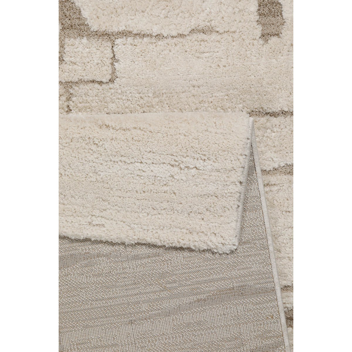 Tapis design inspiration nature à relief , Nils beige crème, WECON HOME