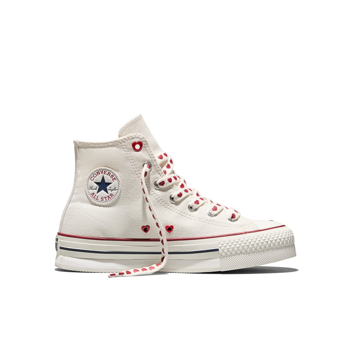 Baskets ALL STAR EVA LIFT LOVE STORY ecru, CONVERSE