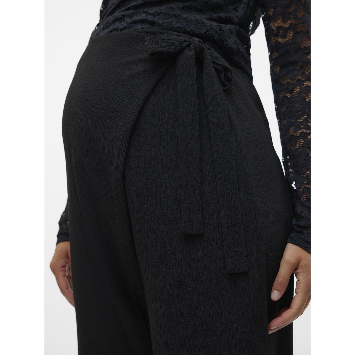 Pantalon À Jambe Large noire - black, MAMA LICIOUS