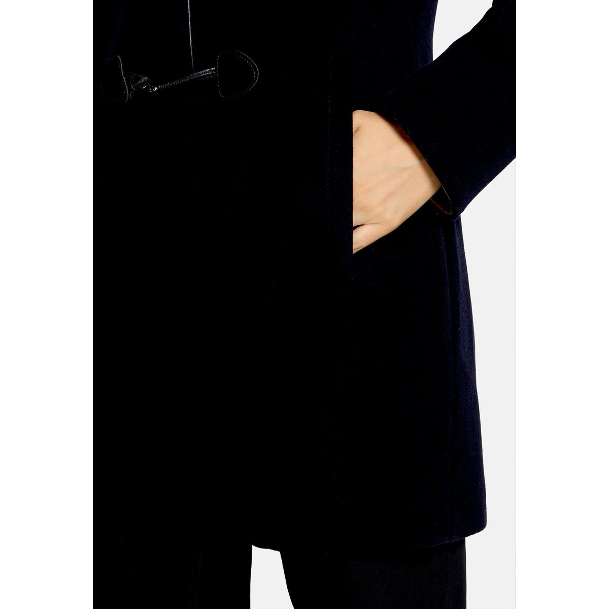Duffle-coat à capuche bleu foncé, GIL BRET