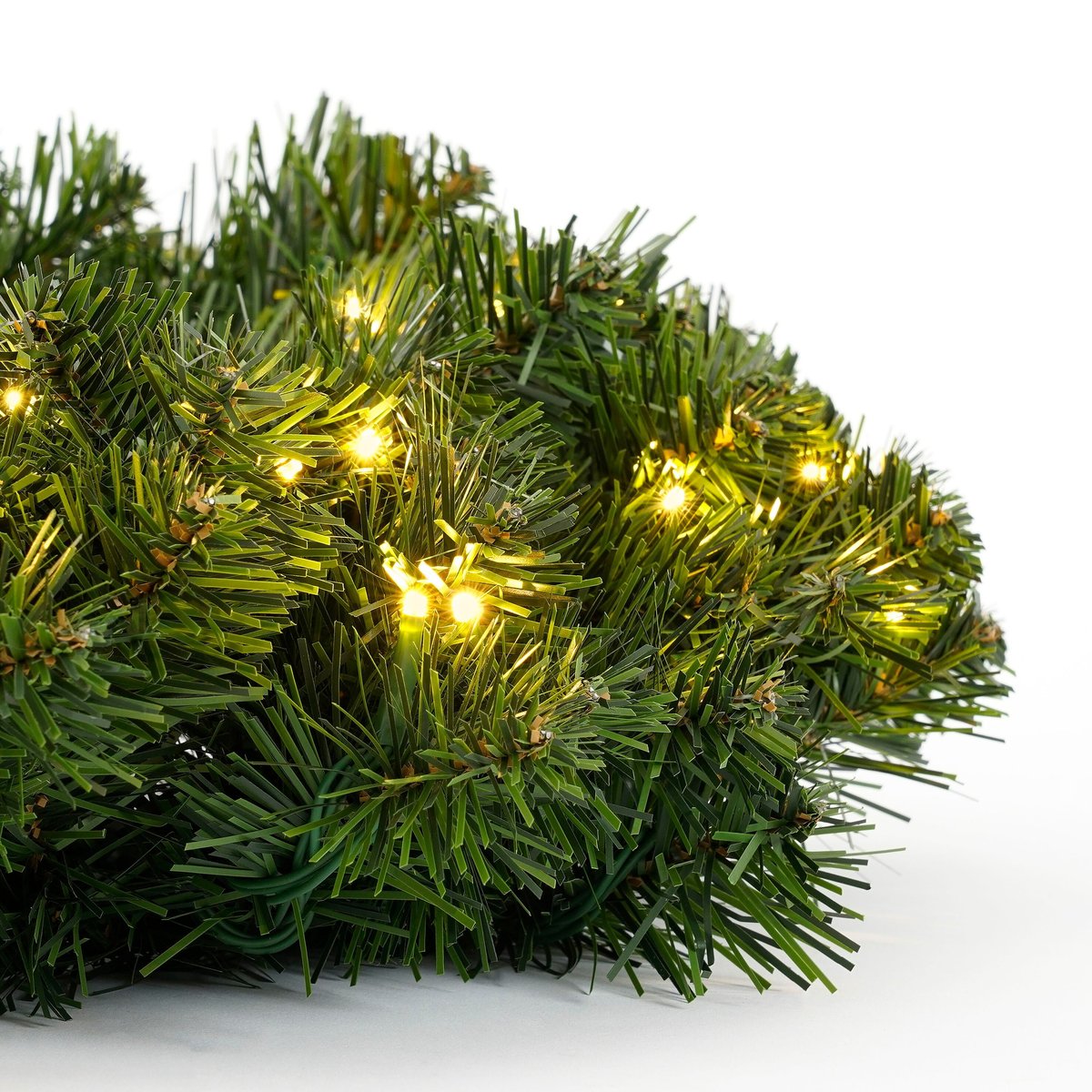 Couronne de Noël d’extérieur avec LED LIMBER vert, BLACK BOX TREES