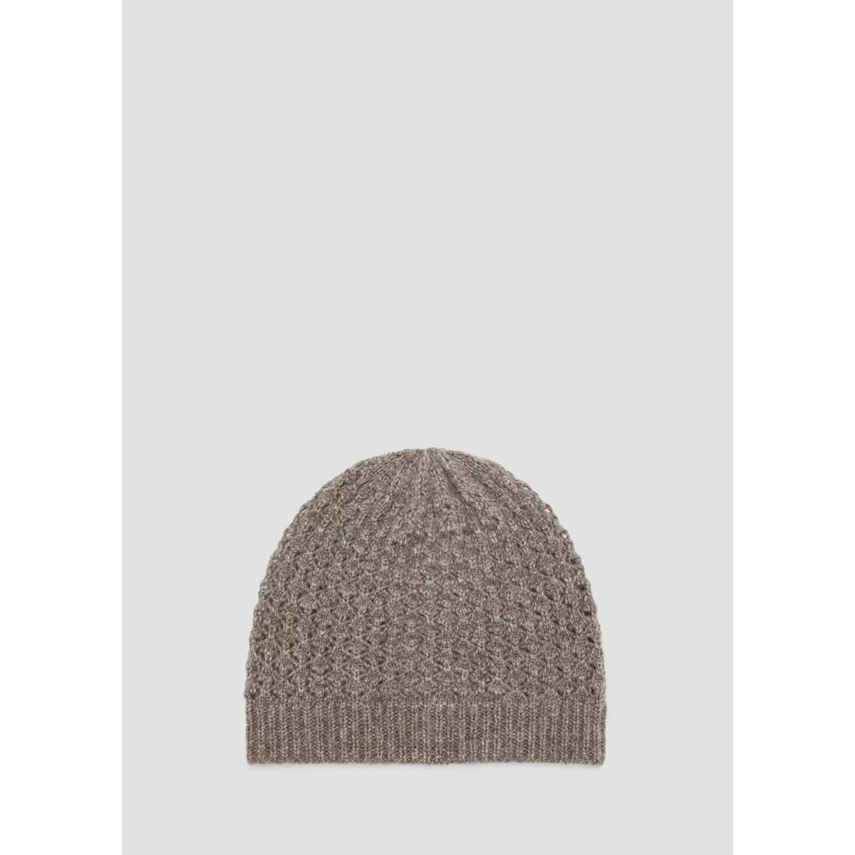 Bonnet maille Fil textile marron moyen, MANGO TEEN