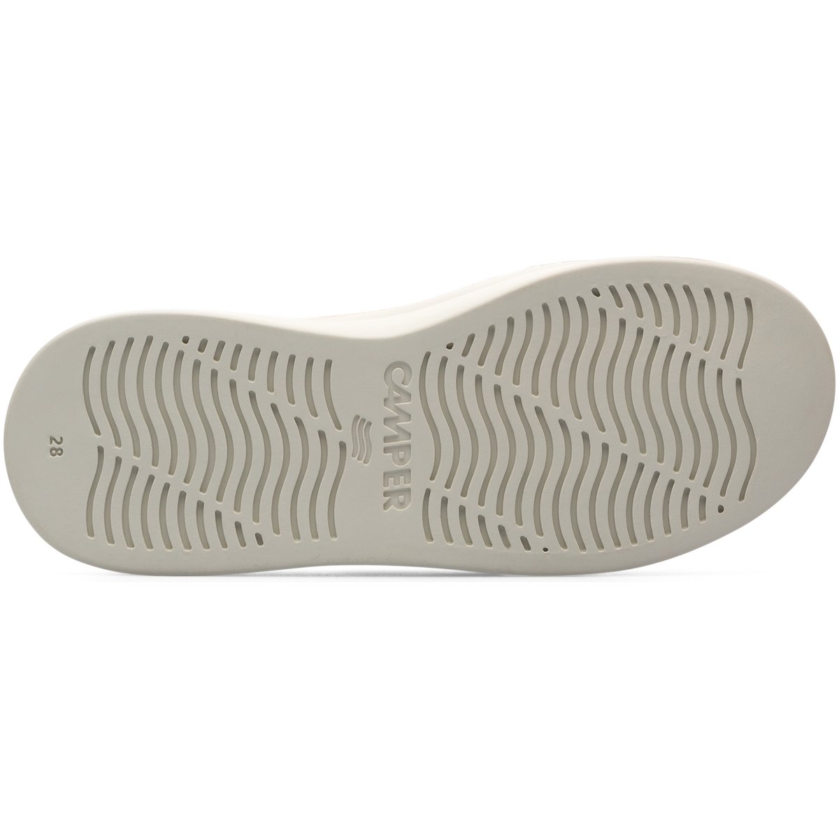 Baskets cuir RUNNER UP Cuir doux effet verni / Cuir velours nude, CAMPER