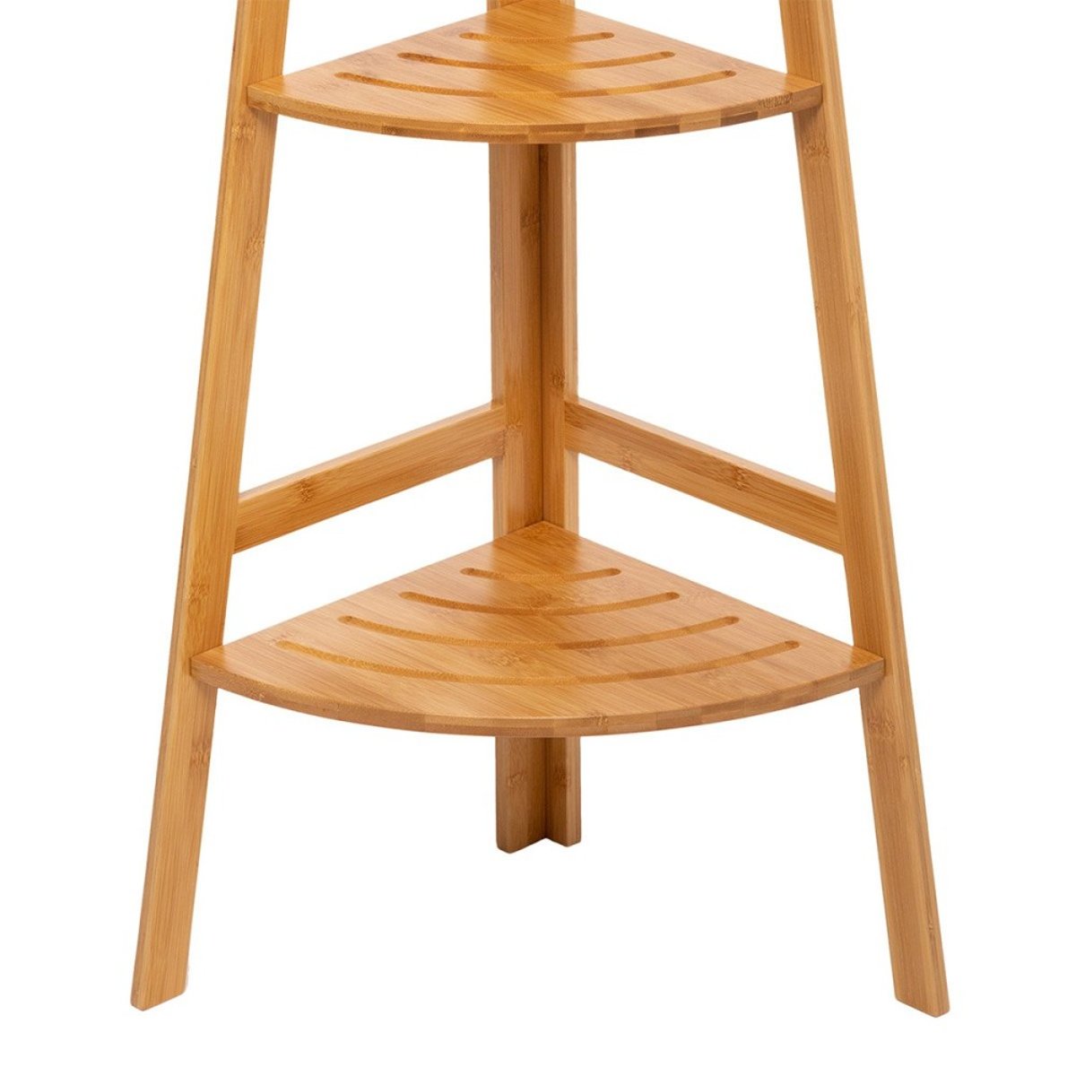 Etagère d'angle 3 niveaux bambou beige, ATMOSPHERA