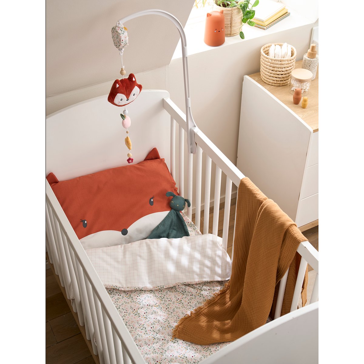 Housse de couette FLEURETTES ecru / multico, VERTBAUDET