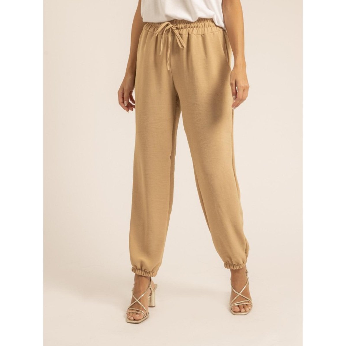 Pantalon Edania beige, DONA LISA