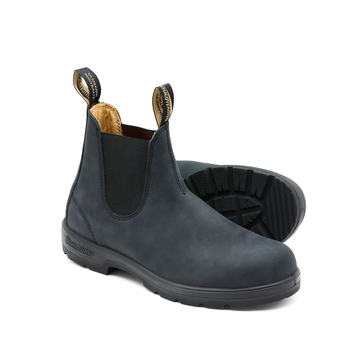 Botas Chelsea em pele, 587 preto , BLUNDSTONE