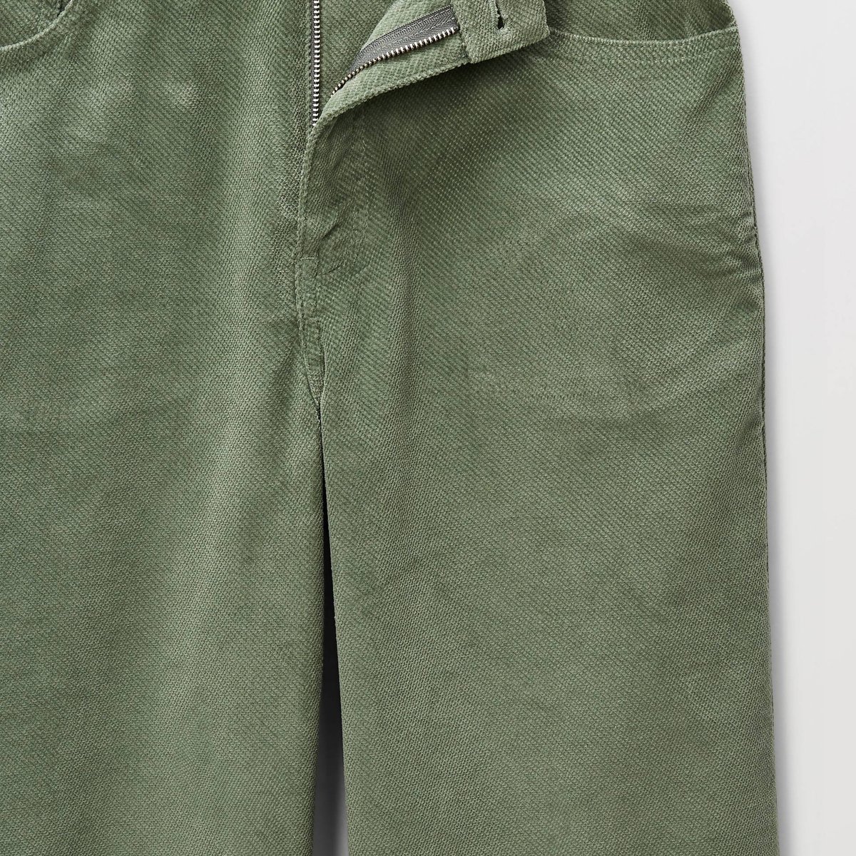 Pantalon large en velours meleze, MONOPRIX