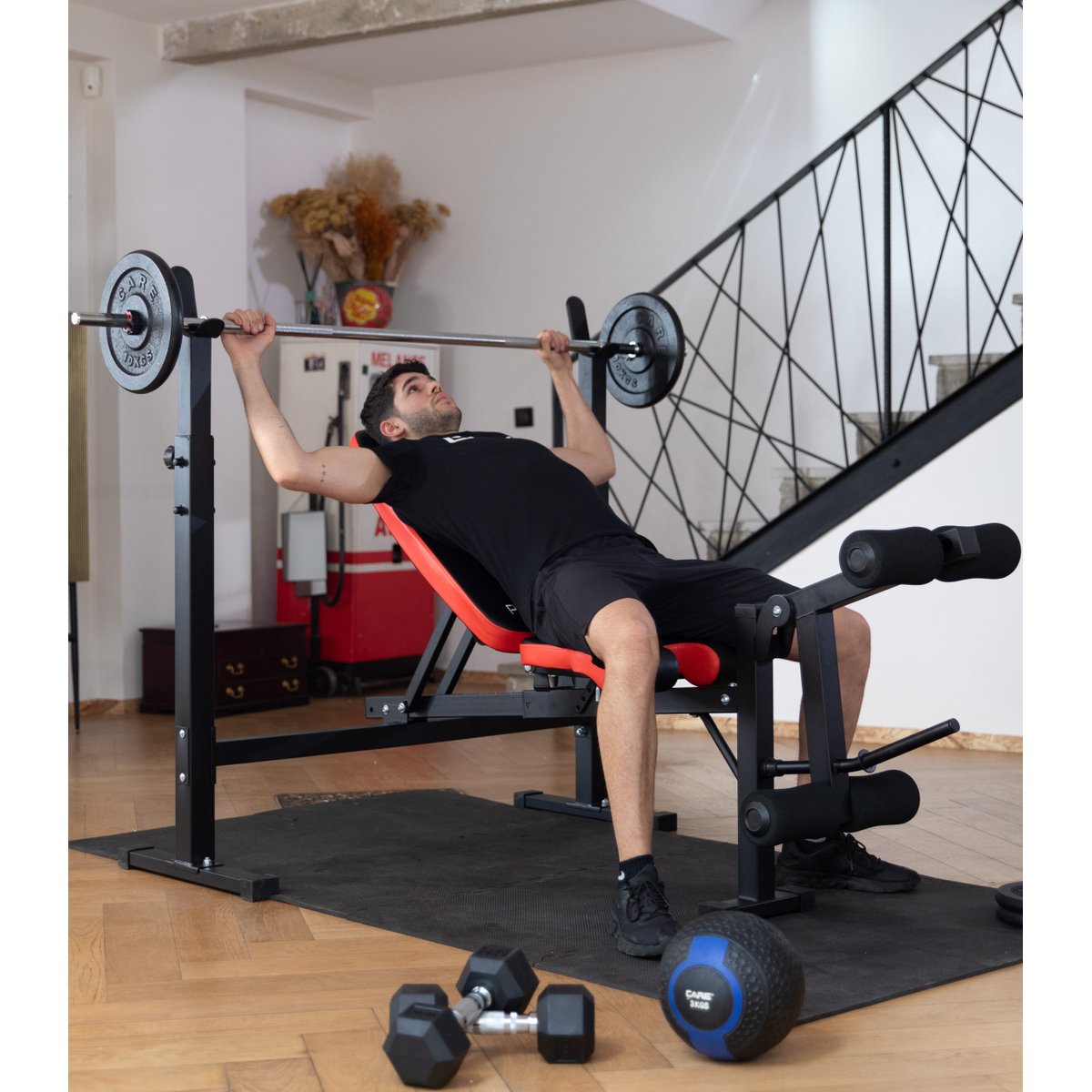 Banc de musculation - Pro max noir, CARE FITNESS