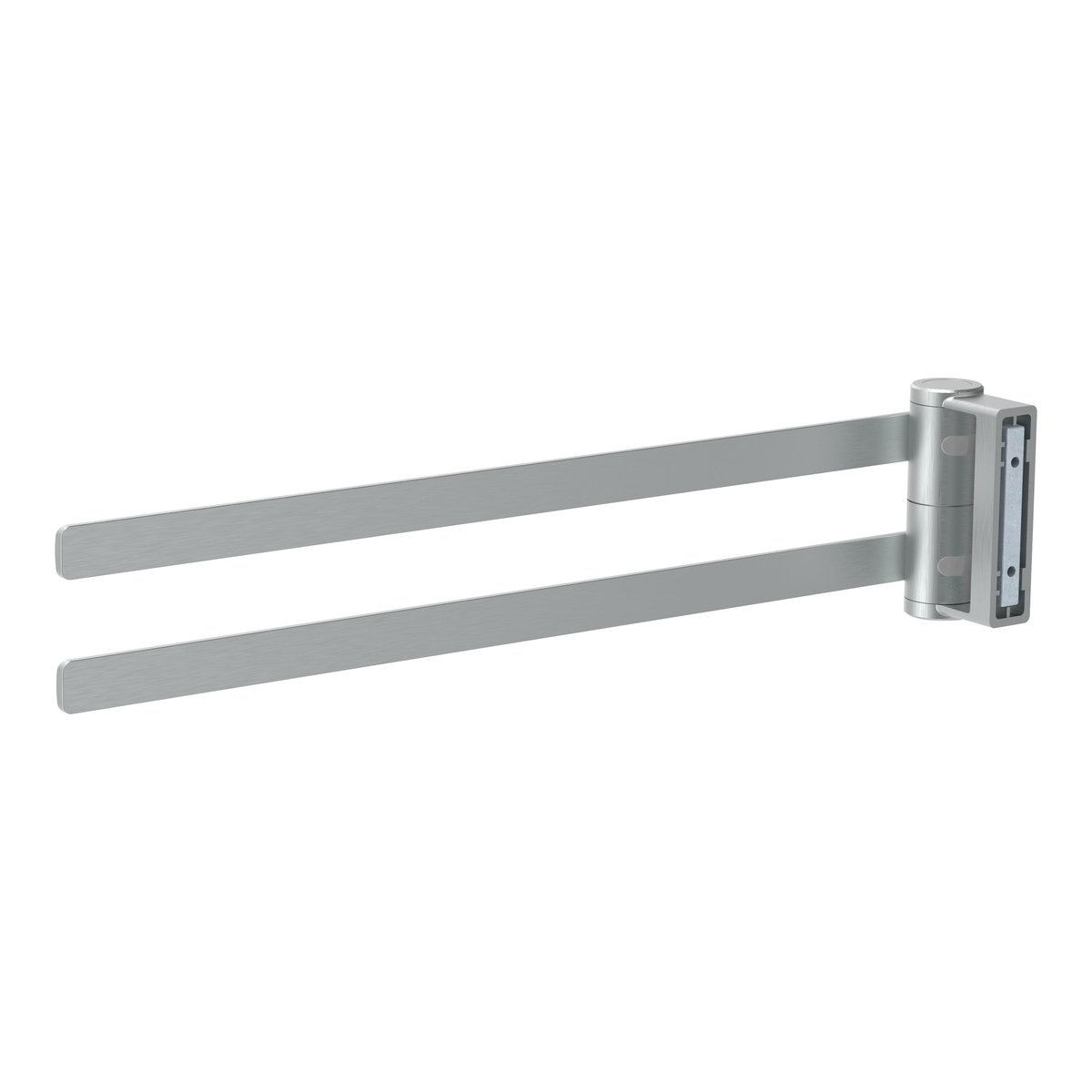 Porte-serviette 2 barres, NEO argent, SENSEA