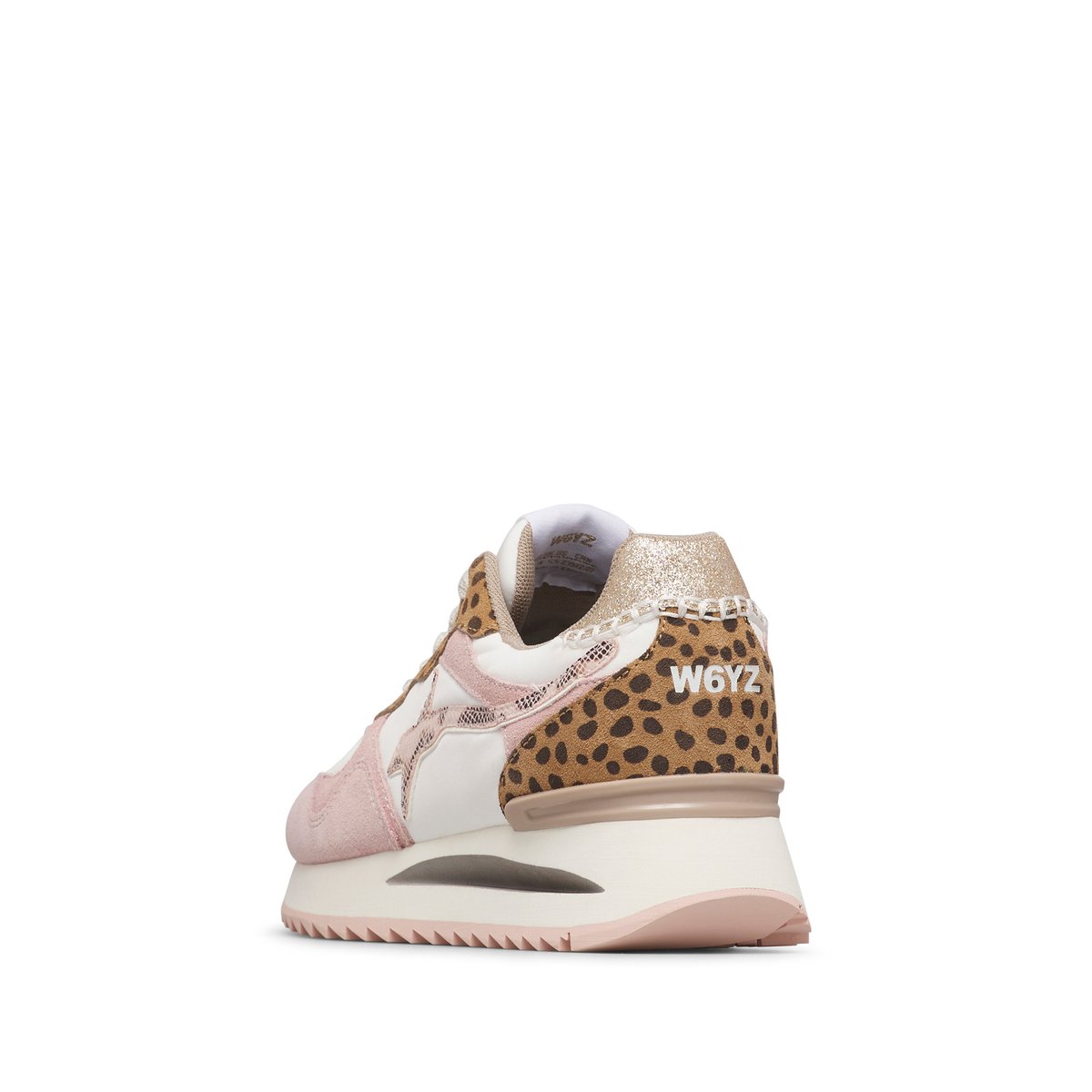 Sneakers en tissu technique et en daim YAK-W. rose-beige-, W6YZ
