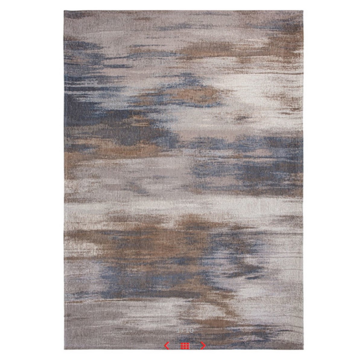Tapis salon et chambre coton Atlantic Grey Impression gris, NOVATREND