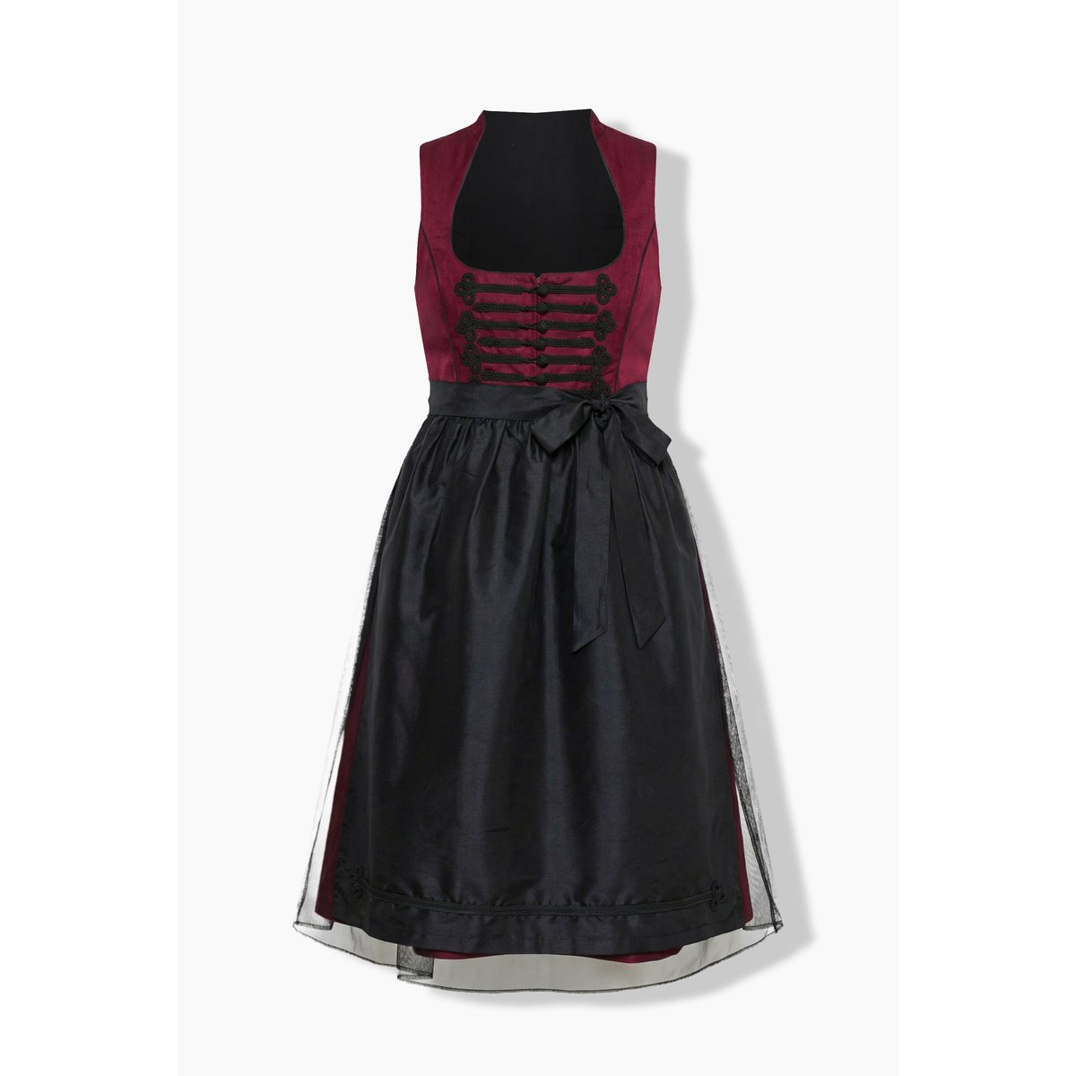 Dirndl sans manches rouge vin, ULLA POPKEN