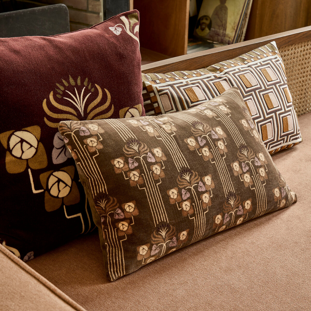 Housse de coussin rectangulaire, coton, KOLKA multicolore, LA REDOUTE INTERIEURS