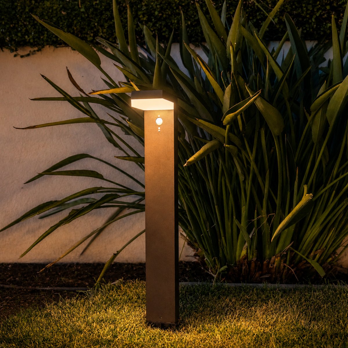 Potelet solaire sensor CENOVA TALL noir, LUMISKY