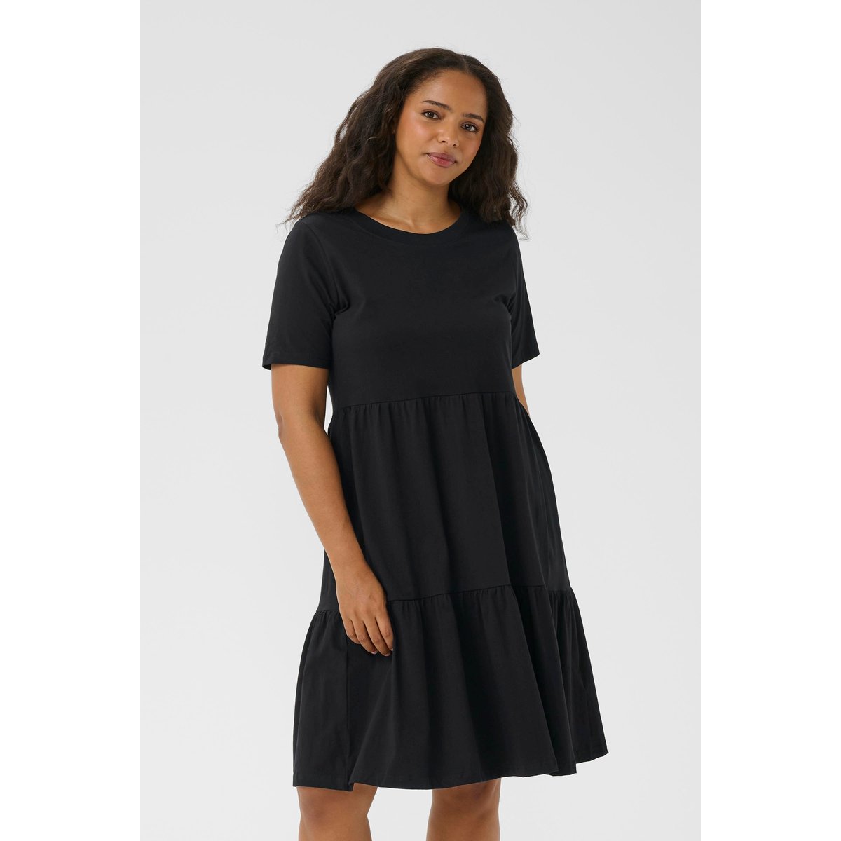 Robe noir black deep, KAFFE CURVE