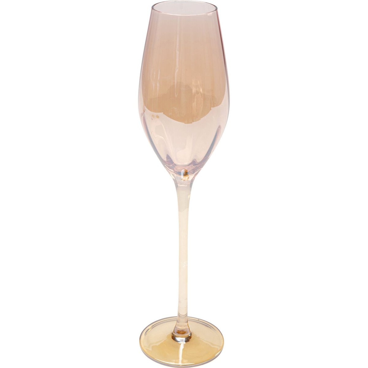 Lot de 6 flûtes à champagne, MOCCA marron, KARE DESIGN