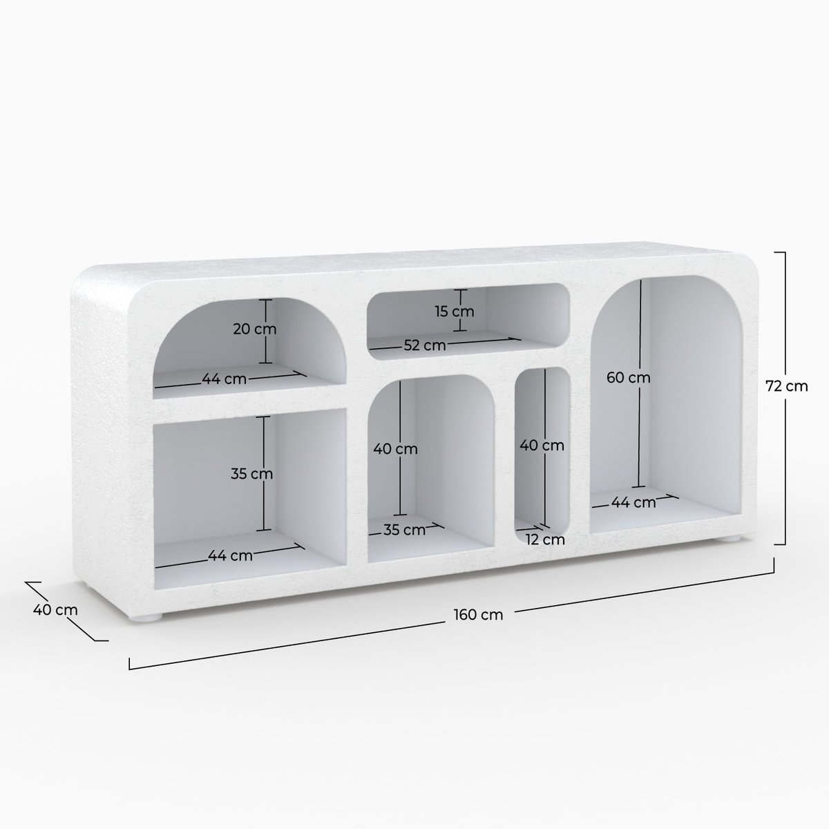 Buffet en plâtre - FIRA blanc cassé, MAISON PAVANE