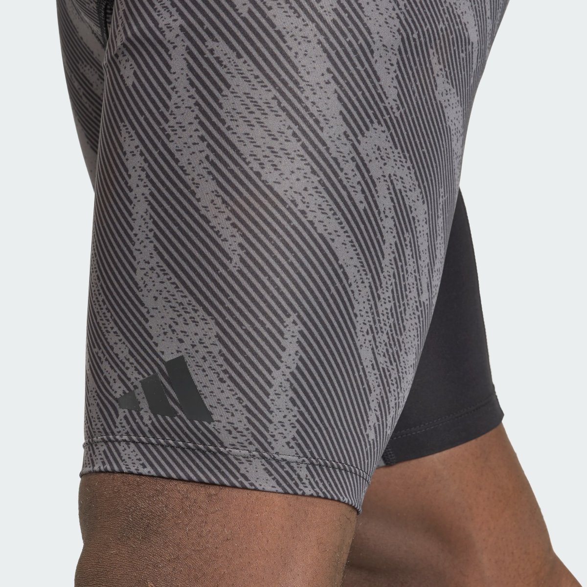 Collant Court Imprimé Intégral Techfit Collant Court Imprimé Intégral Techfit grey / grey six, adidas Performance