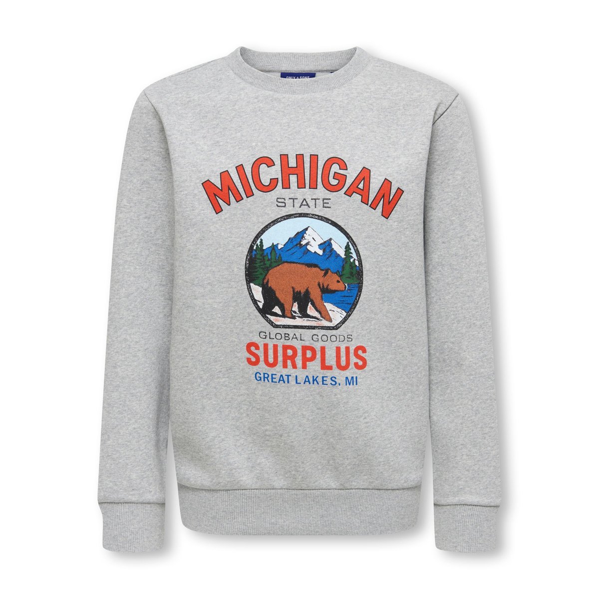 Sweat-Shirt light grey melange 1, ONLY & SONS JUNIOR