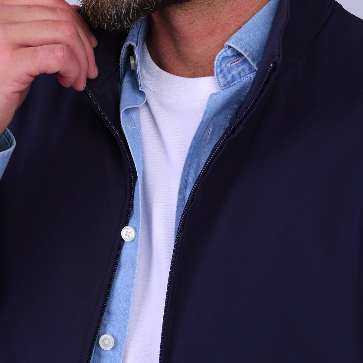 Veste Gaitan bleu marine, MISE AU GREEN