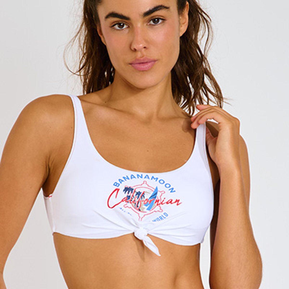 Haut de maillot brassière Nouo - OCEANA blanc, BANANA MOON