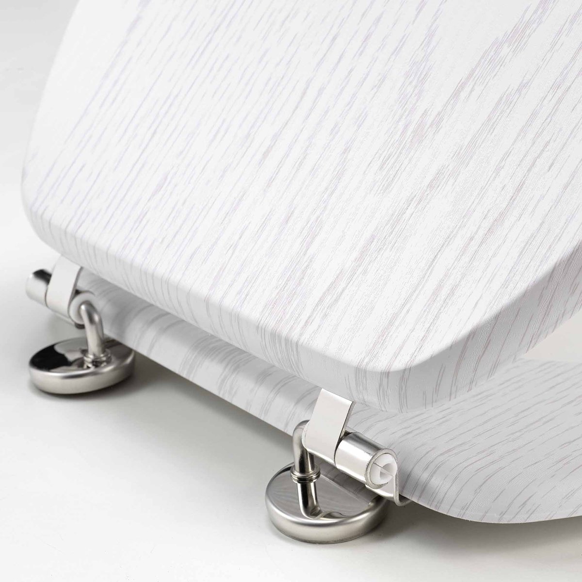 Abattant wc - - Effet bois blanc, DOUCEUR D'INTÉRIEUR