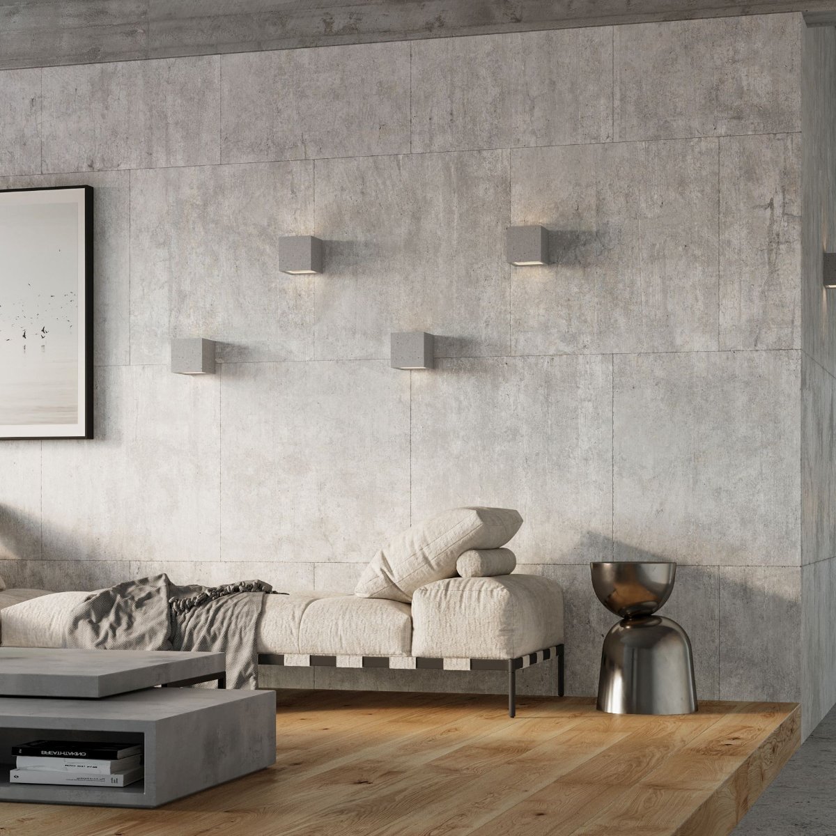 Applique Béton Gris G9 1 Leo gris, EDEN