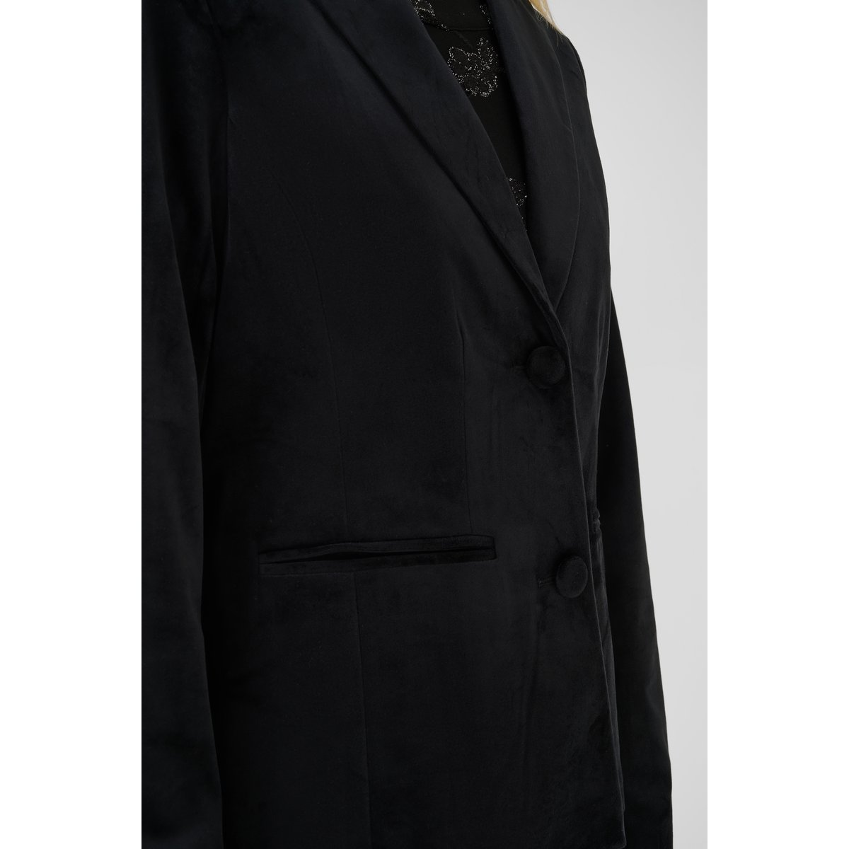Blazer noir pitch black, CREAM
