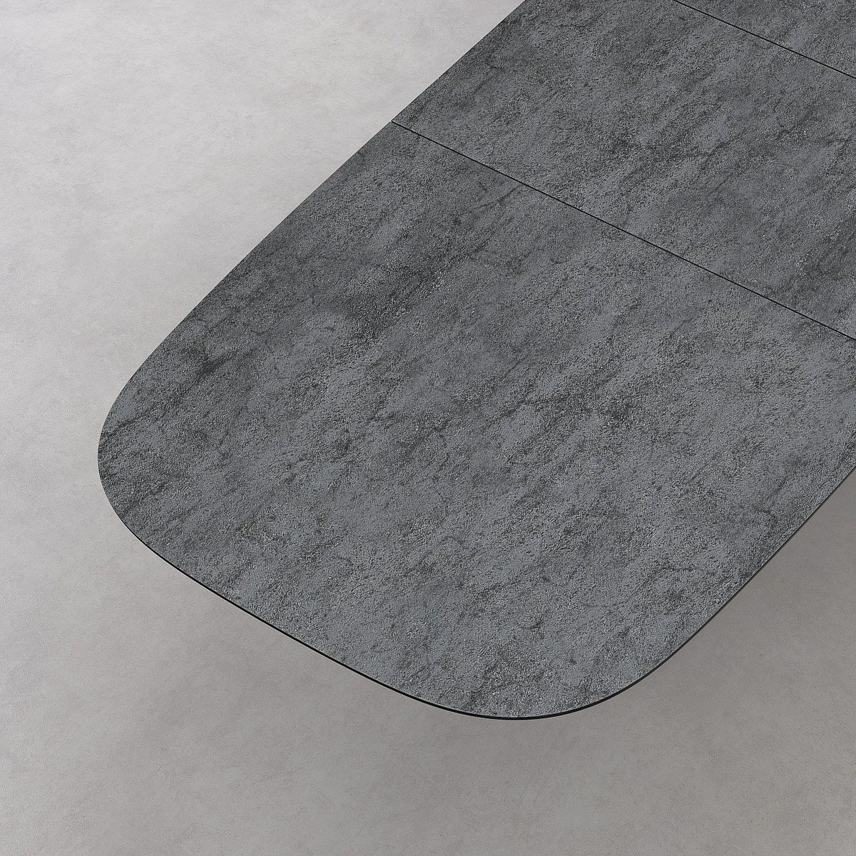 Table à manger céramique PERAMA gris anthracite, HABITAT