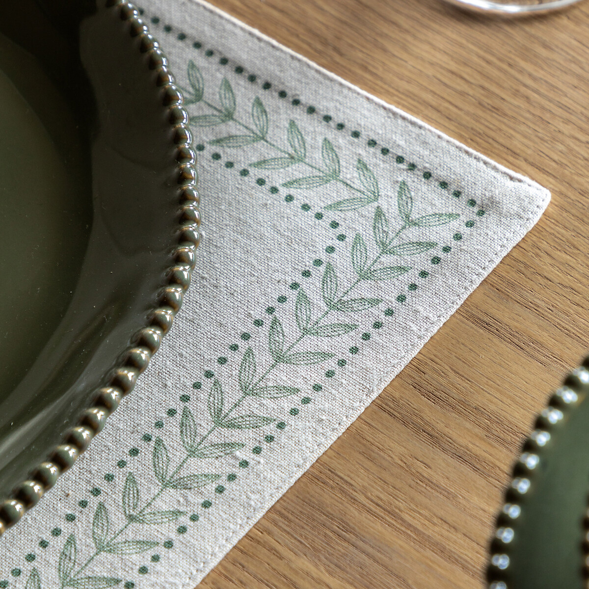 Set of 4 Archer Leaf Placemats natural, ÉDITÉ