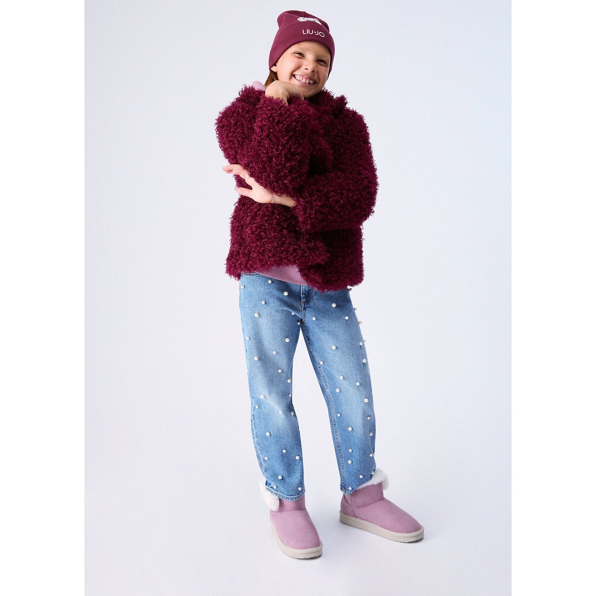 Pantalons ballon avec ornements denim bleu, LIU JO