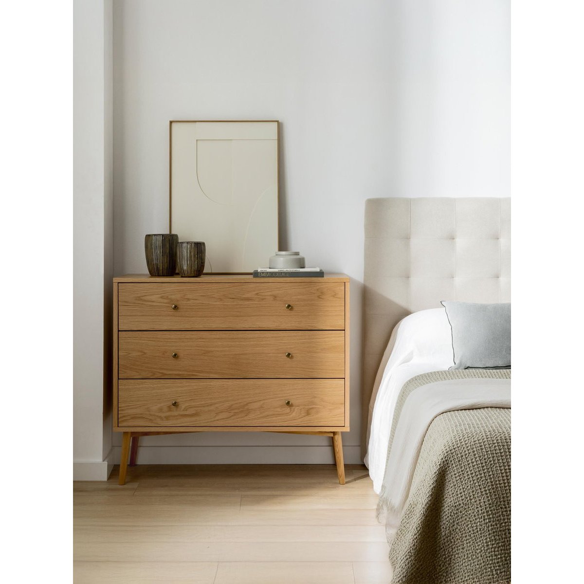 Commode Bois - TILO beige clair, KENAY