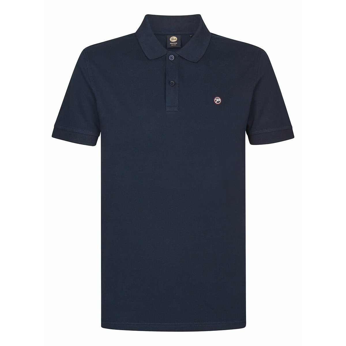 Polo droit uni bleu marine, PETROL INDUSTRIES