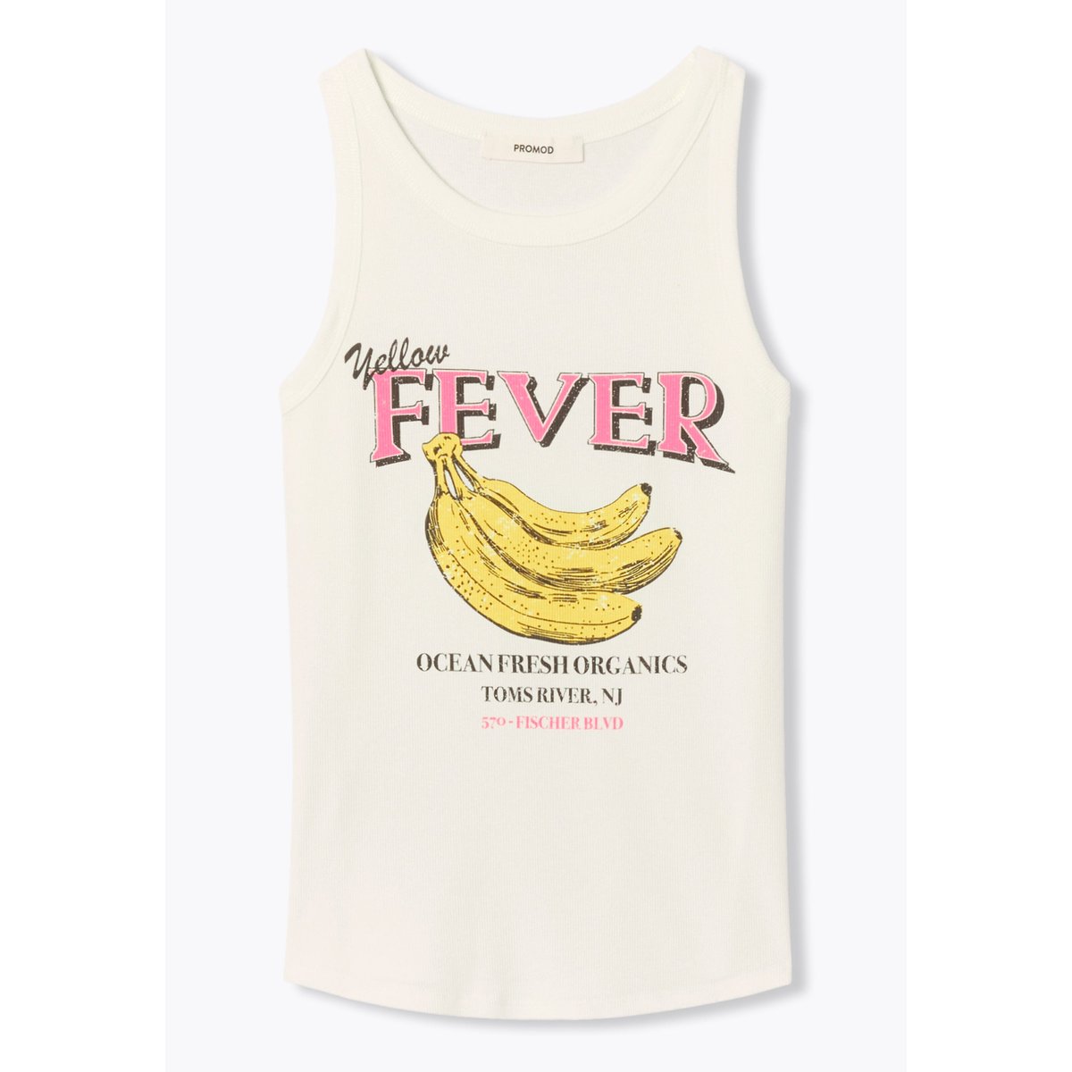 Débardeur à message banane imprimé écru, PROMOD
