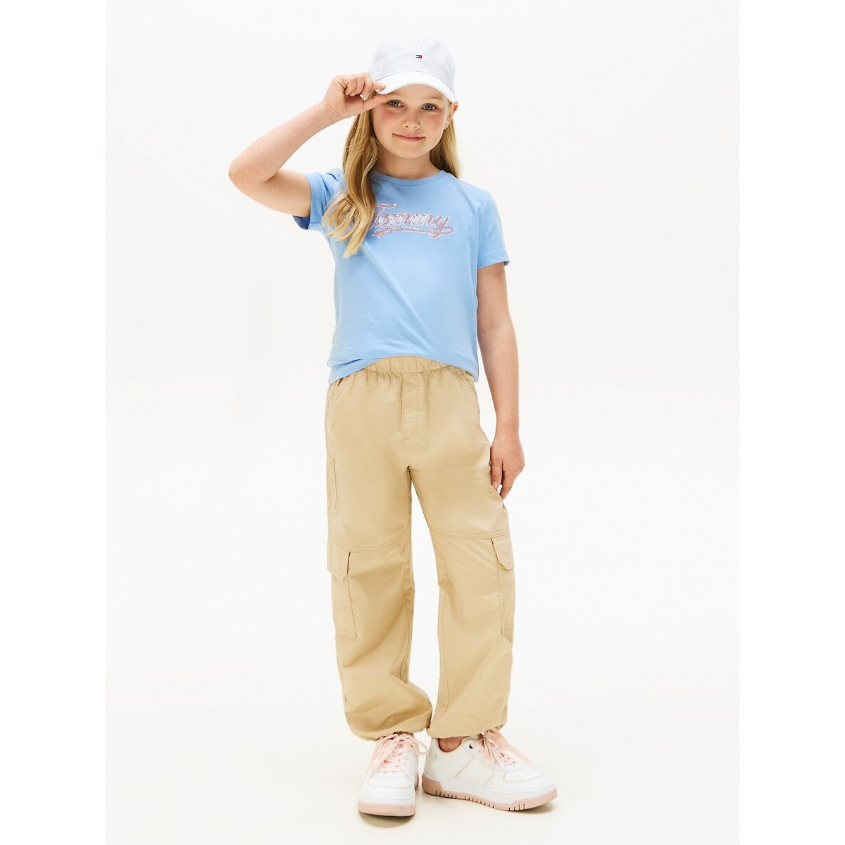 T-shirt met korte mouwen, 10-16 jaar blauw, TOMMY HILFIGER