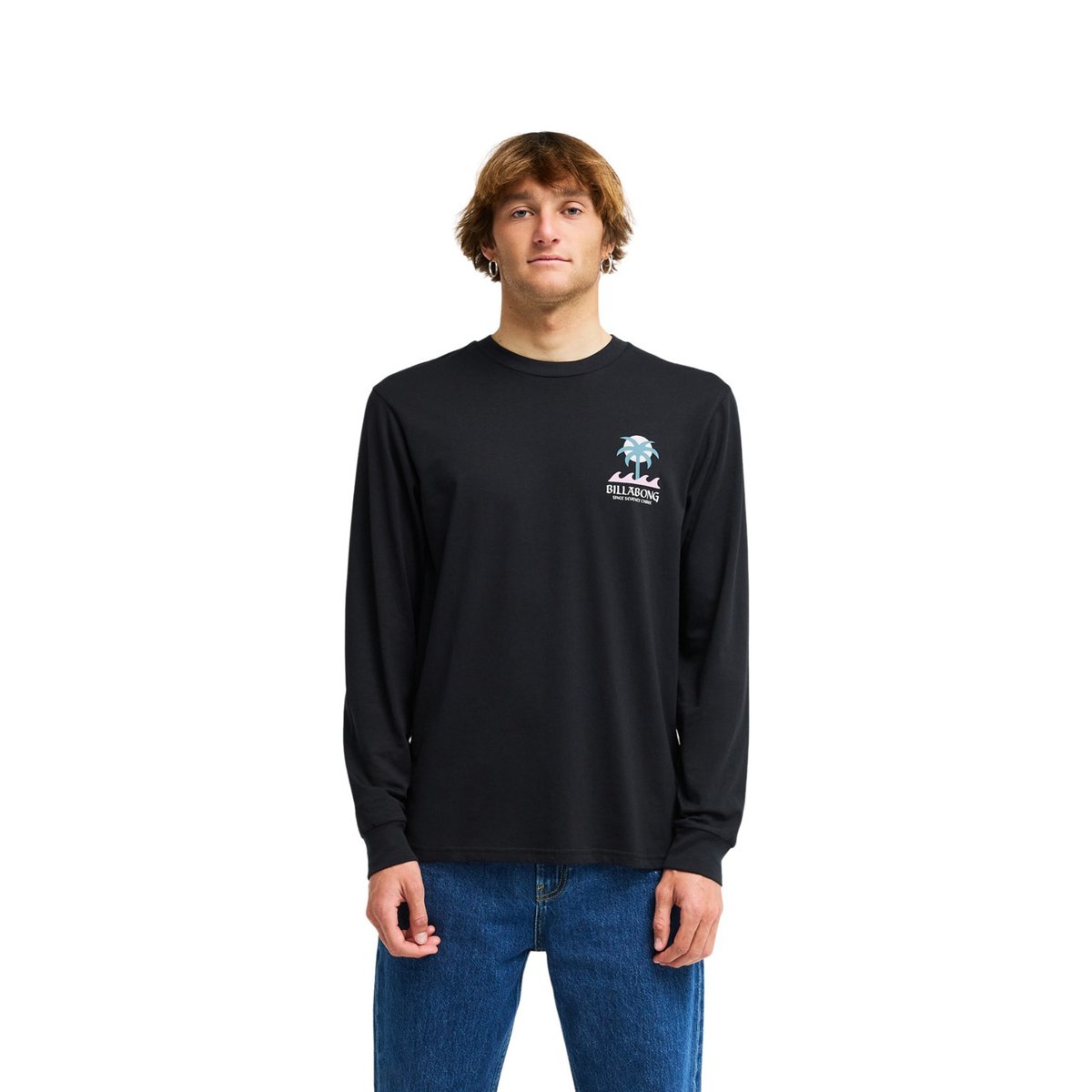 T shirt manches longues PORTAL noir black, BILLABONG