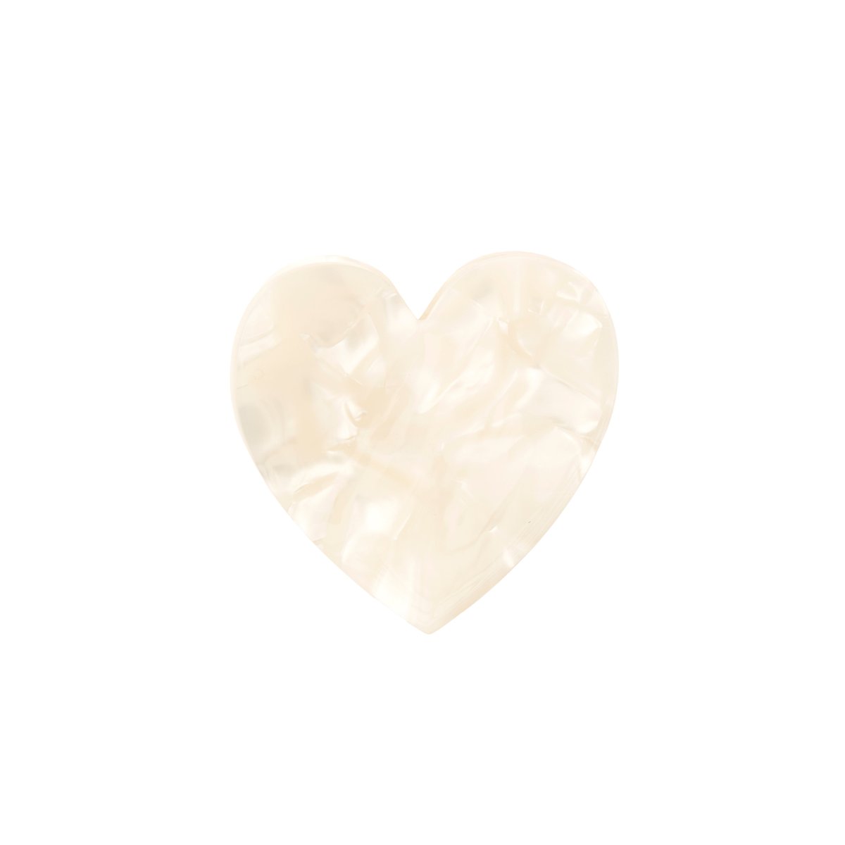 Pince à cheveux CŒUR BLANC blanc nacré, COUCOU SUZETTE