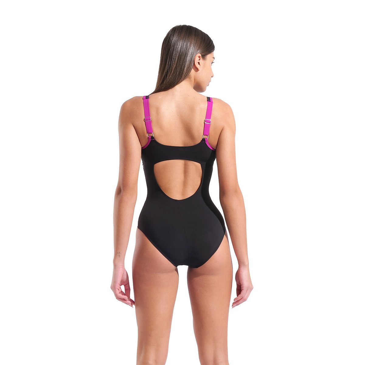Ada Strap Back Swimsuit black/white, ARENA