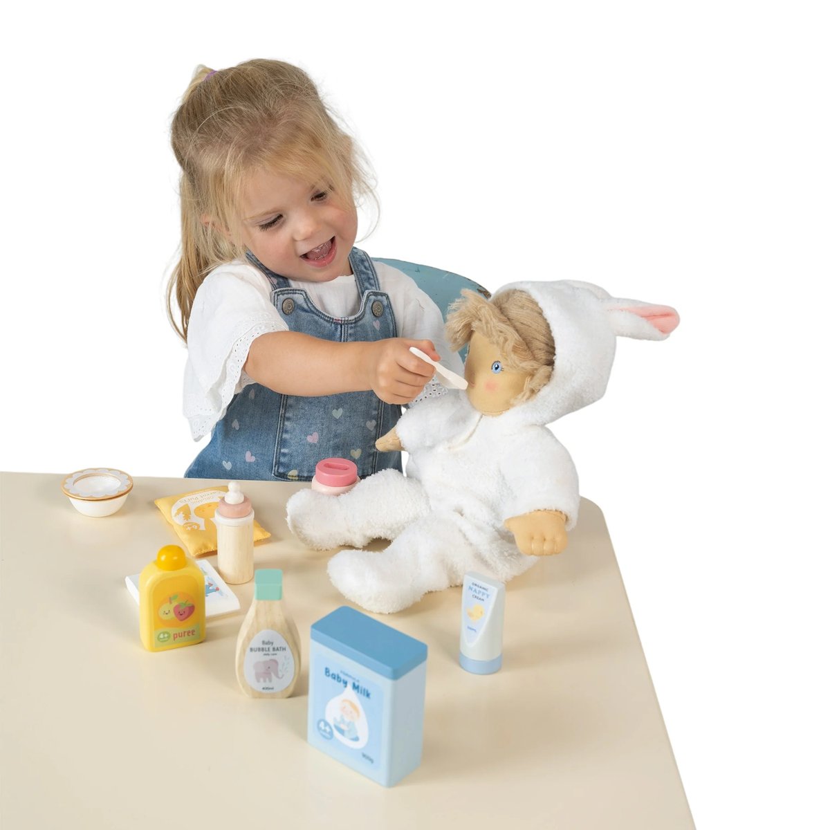 Coffret de soins pour bébé beige, TENDER LEAF TOYS