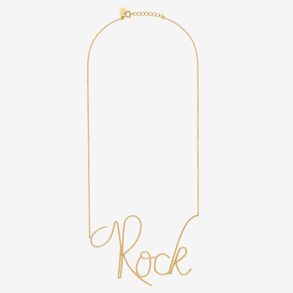 Collier doré rock - bling xxl doré, CAROLINE NAJMAN